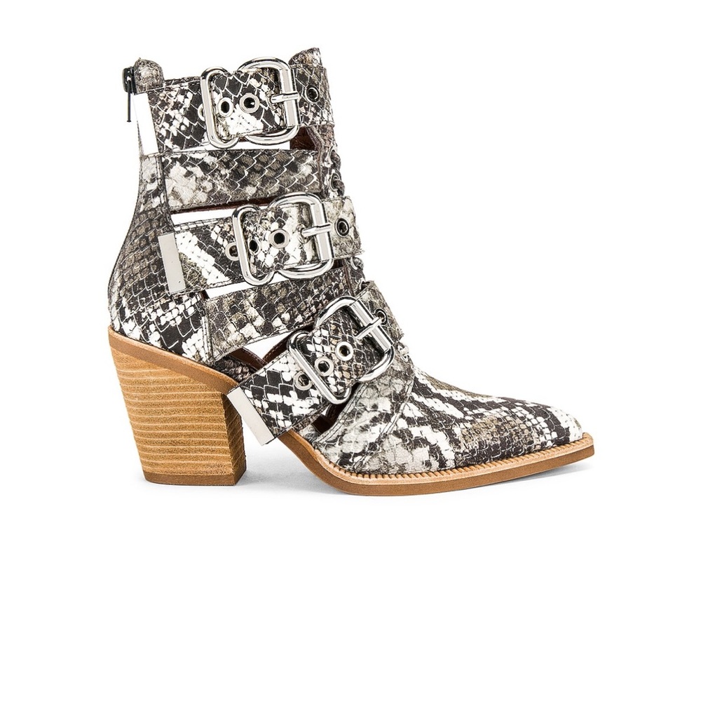 Jeffrey Campbell - Caceres Bootie in Brown & Grey Snake